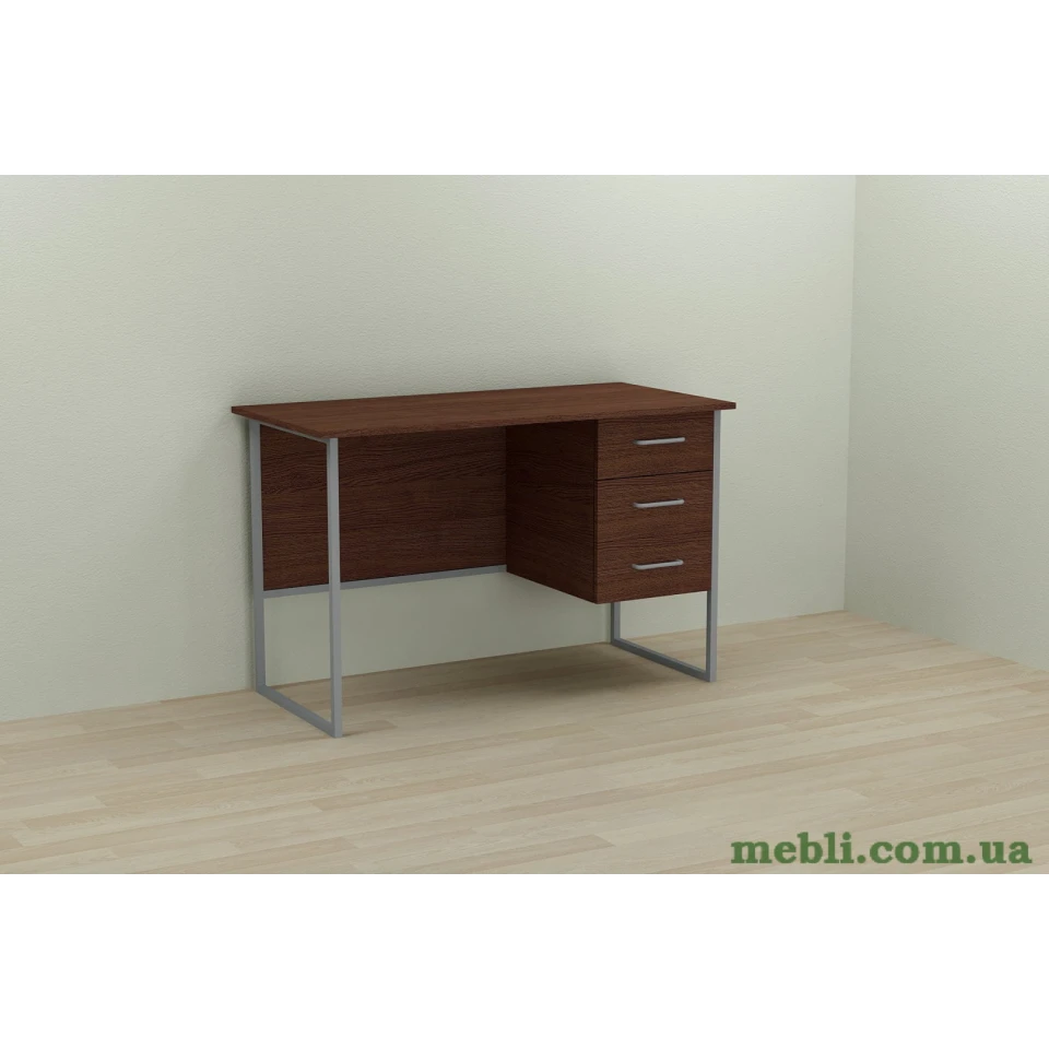 Комп'ютерний стіл Ferrum-decor Гаррі 75x140x70 сірий ДСП Венге 16мм