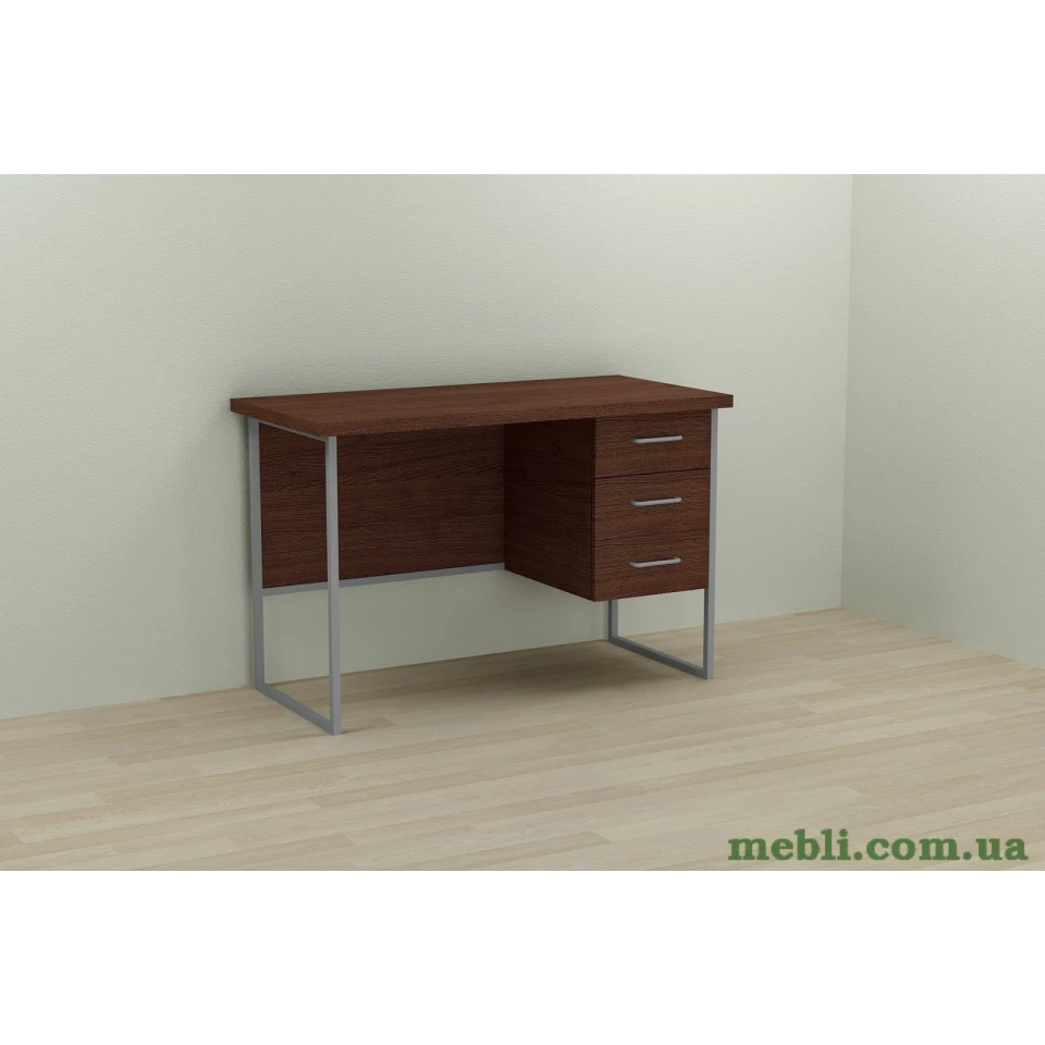Комп'ютерний стіл Ferrum-decor Гаррі 75x140x70 сірий ДСП Венге 32мм