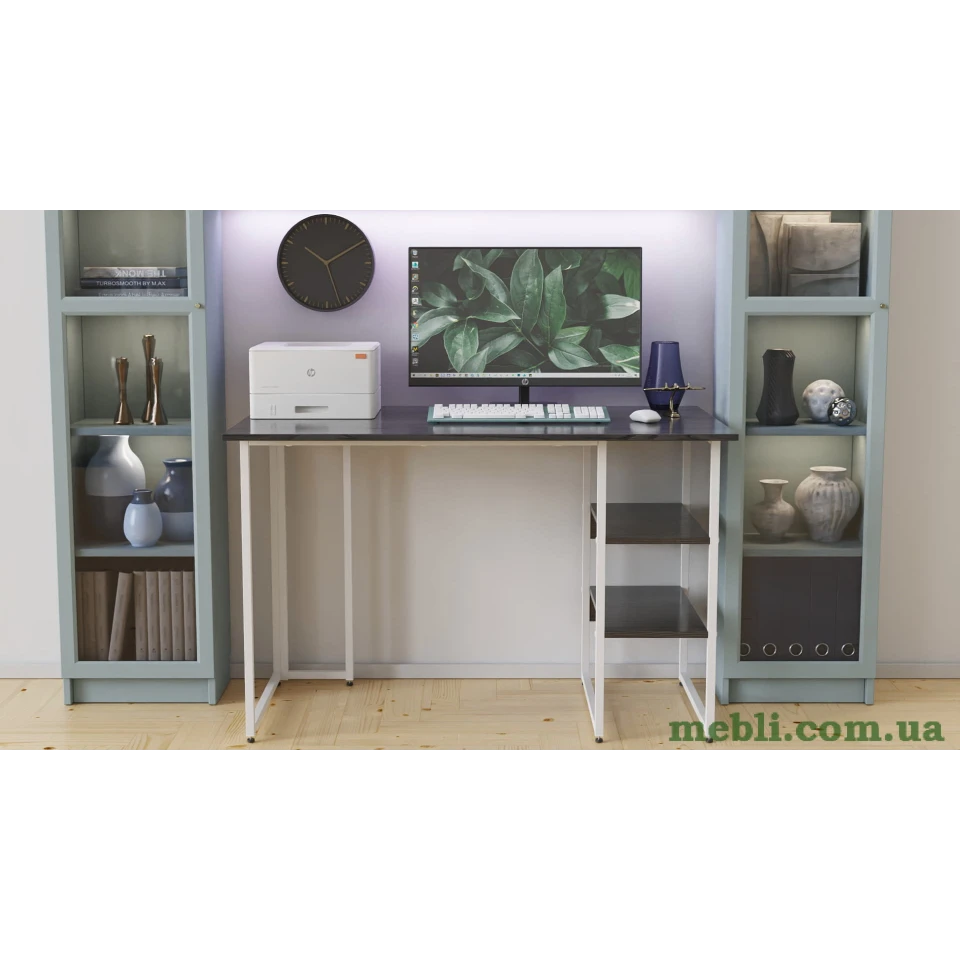 Комп'ютерний стіл Ferrum-decor Гаррі 75x140x70 сірий ДСП Дуб Сонома 16мм