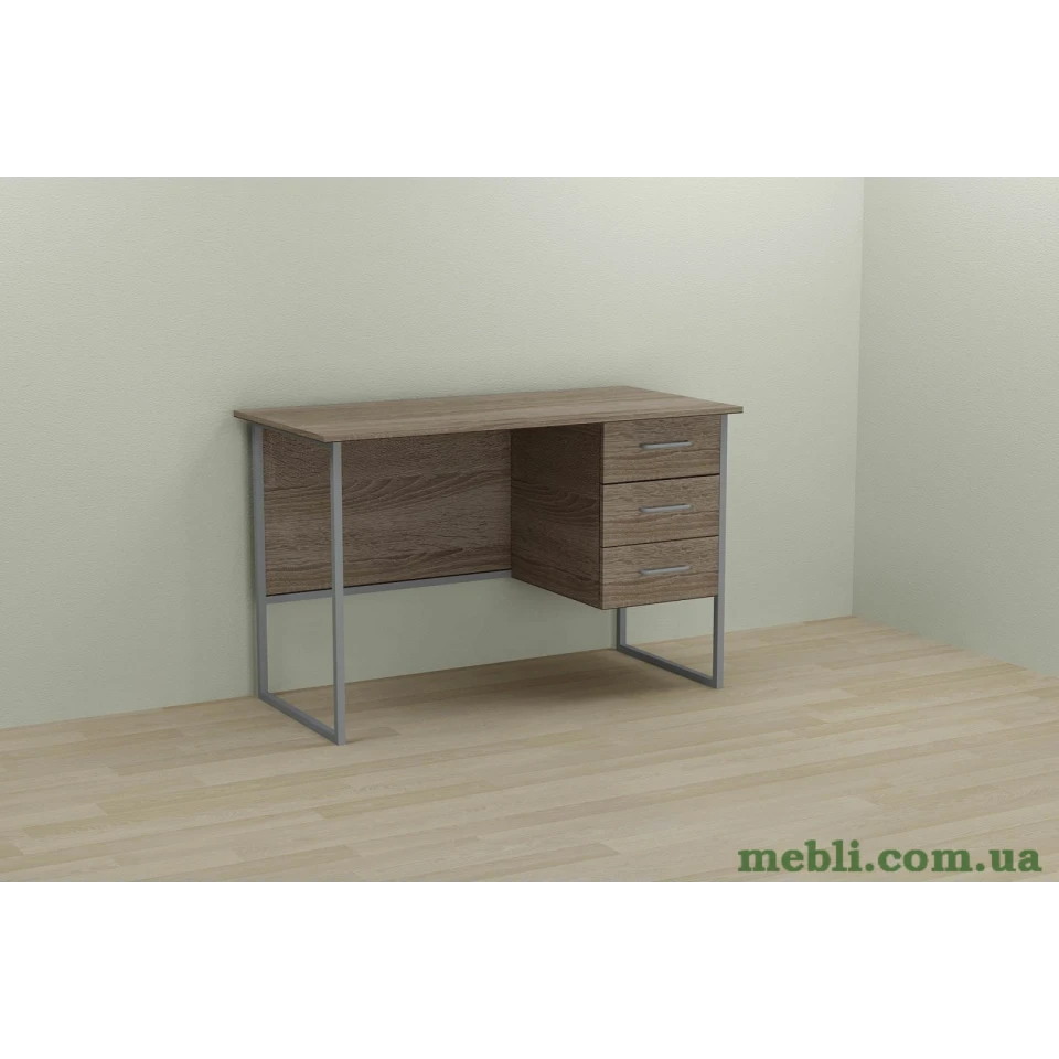 Комп'ютерний стіл Ferrum-decor Гаррі 75x140x70 сірий ДСП Дуб Сонома Труфель 16мм