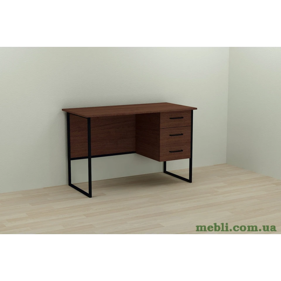 Комп'ютерний стіл Ferrum-decor Гаррі 75x140x70 чорний ДСП Венге 16мм