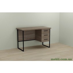 Комп'ютерний стіл Ferrum-decor Гаррі 76x120x60 чорний ДСП Дуб Сонома Трюфель 32мм