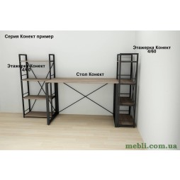 Комп'ютерний стіл Ferrum-decor Дакота 75x100x60 чорний ДСП Дуб Сонома Трюфель 16мм