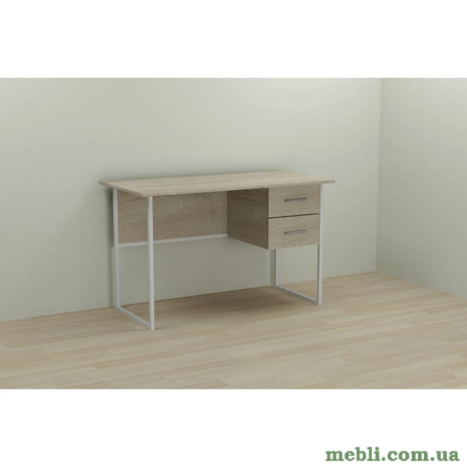 Комп'ютерний стіл Ferrum-decor Дакота 75x100x70 білий ДСП Дуб Сонома 16мм