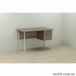 Комп'ютерний стіл Ferrum-decor Дакота 75x100x70 білий ДСП Дуб Сонома Трюфель 16мм