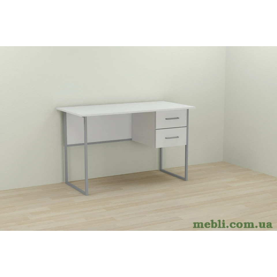 Комп'ютерний стіл Ferrum-decor Дакота 75x120x60 сірий ДСП Білий 16мм