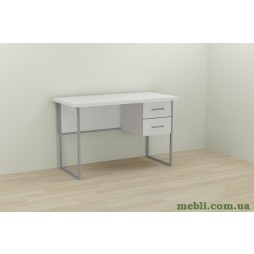 Комп'ютерний стіл Ferrum-decor Дакота 75x120x60 сірий ДСП Білий 32мм