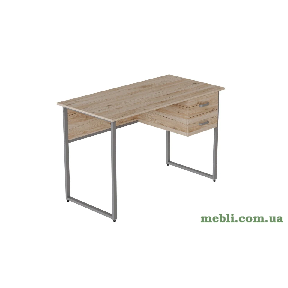 Комп'ютерний стіл Ferrum-decor Дакота 75x120x60 сірий ДСП Дуб Артізан 16мм