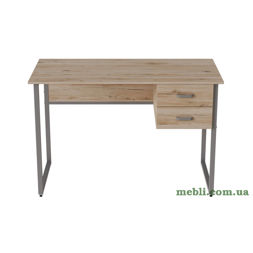 Комп'ютерний стіл Ferrum-decor Дакота 75x120x60 сірий ДСП Дуб Артізан 16мм