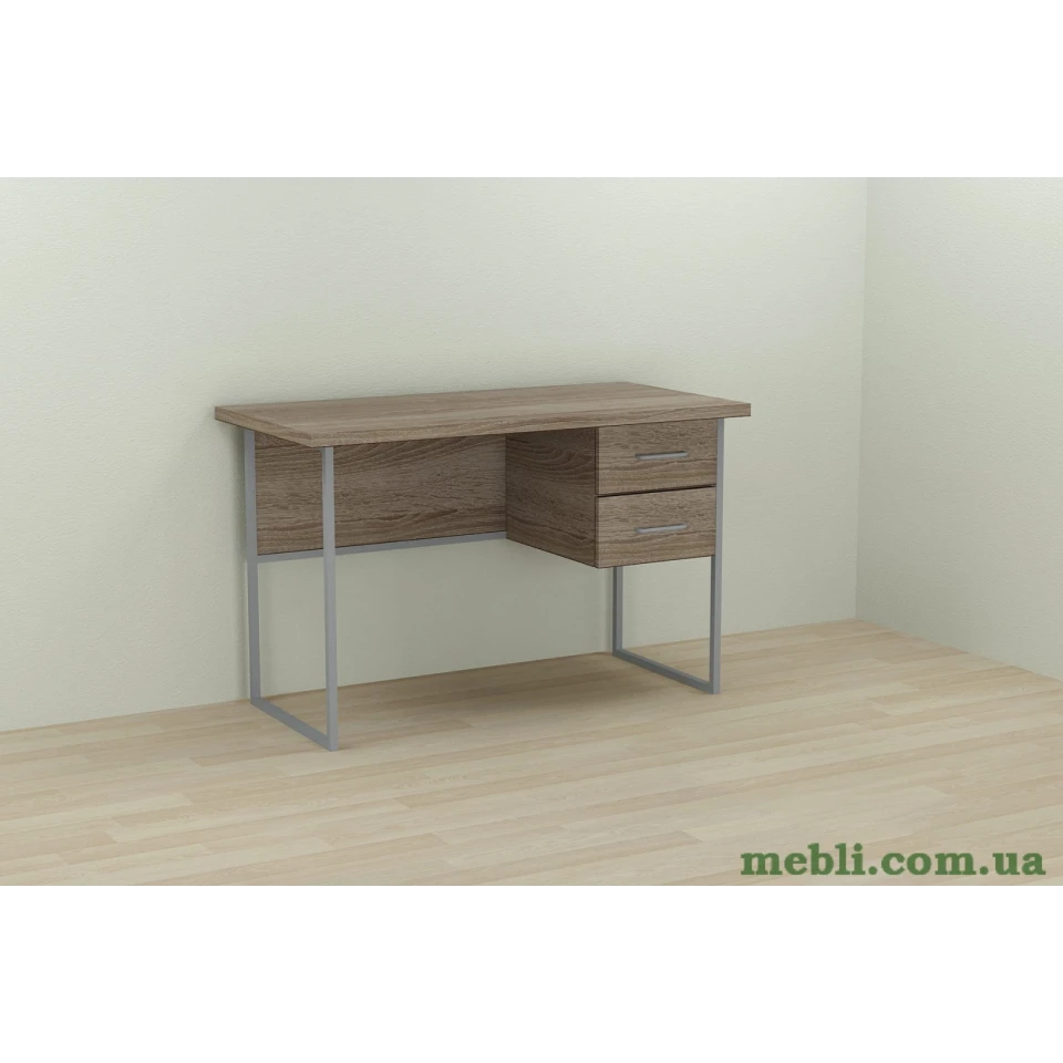 Комп'ютерний стіл Ferrum-decor Дакота 75x120x60 сірий ДСП Дуб Сонома Труфель 32мм