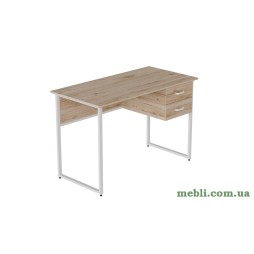 Комп'ютерний стіл Ferrum-decor Дакота 75x120x70 білий ДСП Дуб Артізан 32мм