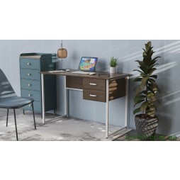 Комп'ютерний стіл Ferrum-decor Дакота 75x120x70 білий ДСП Дуб Сонома Труфель 16мм