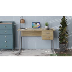 Комп'ютерний стіл Ferrum-decor Дакота 75x120x70 сірий ДСП Дуб Сонома 16мм