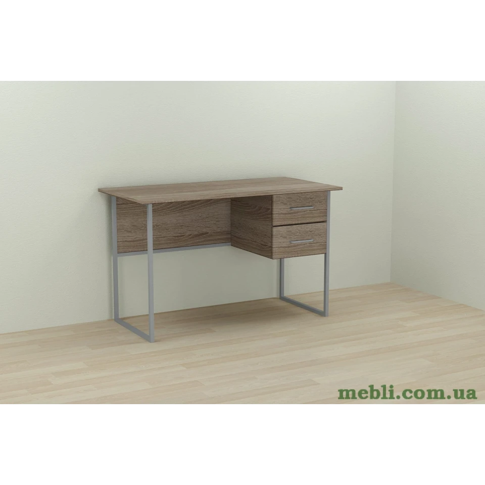 Комп'ютерний стіл Ferrum-decor Дакота 75x120x70 сірий ДСП Дуб Сонома Труфель 16мм