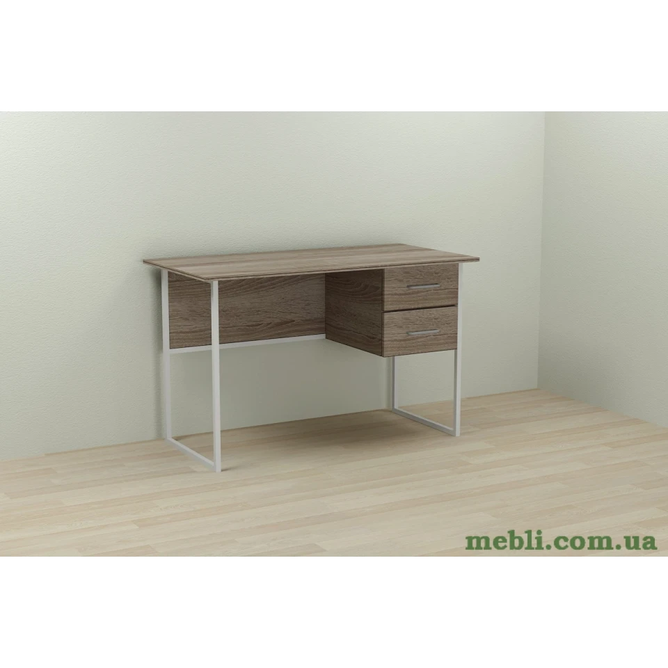Комп'ютерний стіл Ferrum-decor Дакота 75x140x60 білий ДСП Дуб Сонома Труфель 16мм