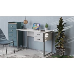 Комп'ютерний стіл Ferrum-decor Дакота 75x140x60 сірий ДСП Білий 16мм