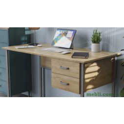 Комп'ютерний стіл Ferrum-decor Дакота 75x140x60 сірий ДСП Дуб Сонома 16мм