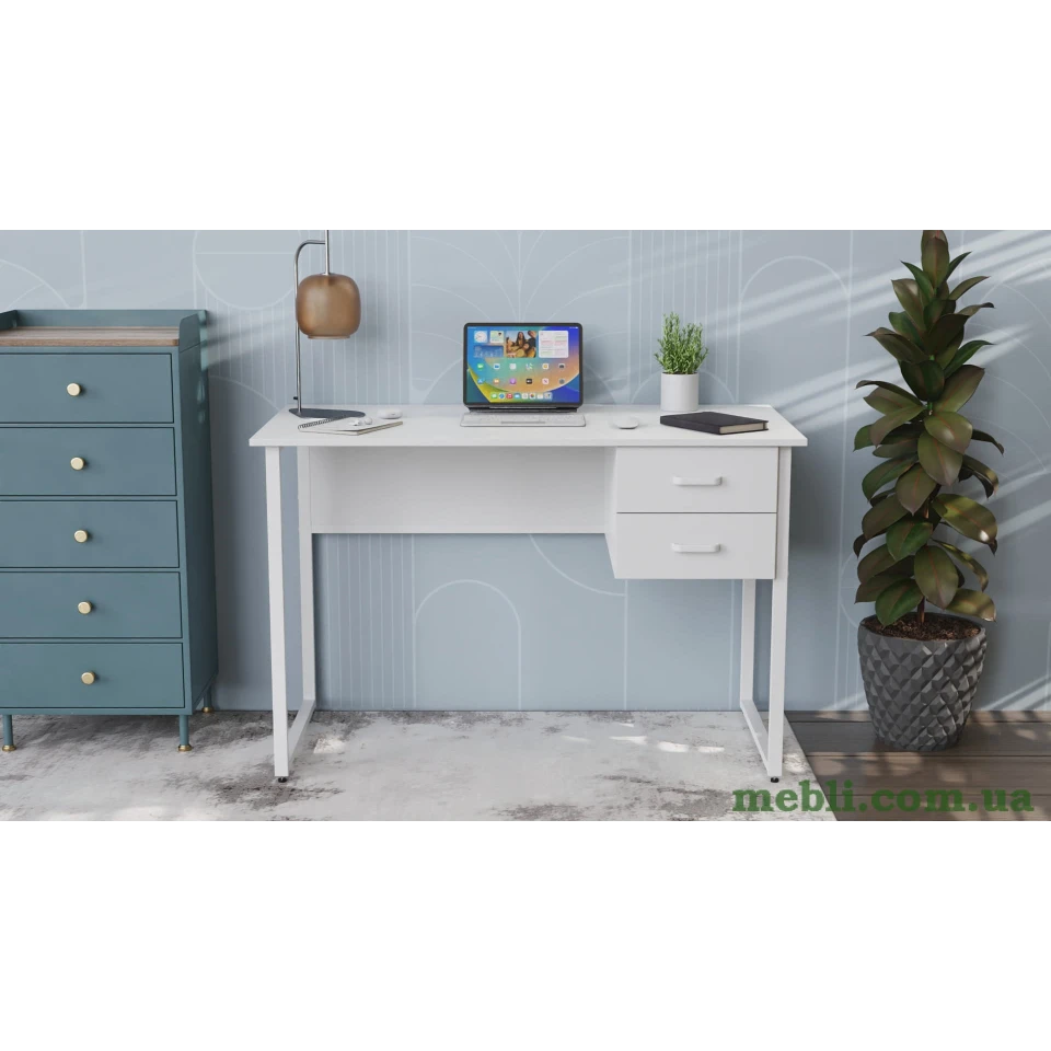 Комп'ютерний стіл Ferrum-decor Дакота 75x140x70 білий ДСП Білий 16мм
