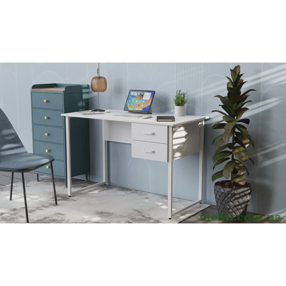 Комп'ютерний стіл Ferrum-decor Дакота 75x140x70 білий ДСП Білий 16мм