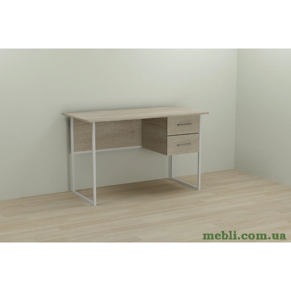 Комп'ютерний стіл Ferrum-decor Дакота 75x140x70 білий ДСП Дуб Сонома 16мм