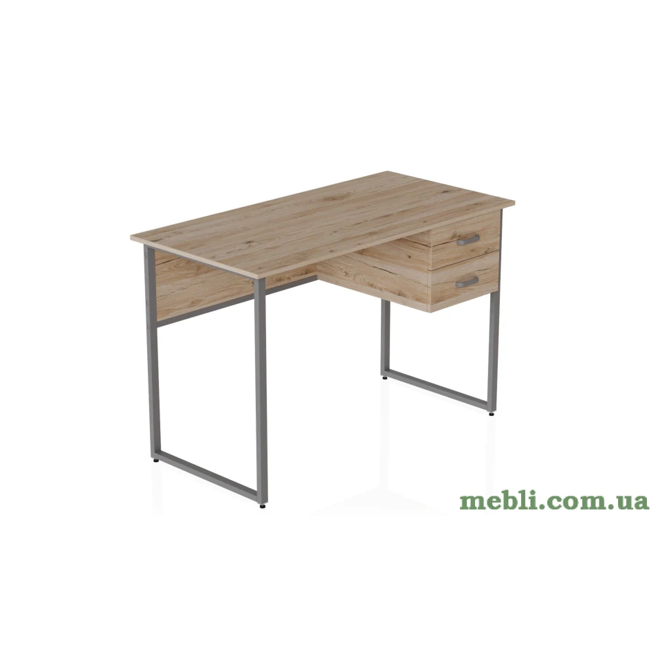 Комп'ютерний стіл Ferrum-decor Дакота 75x140x70 сірий ДСП Дуб Артізан 32мм