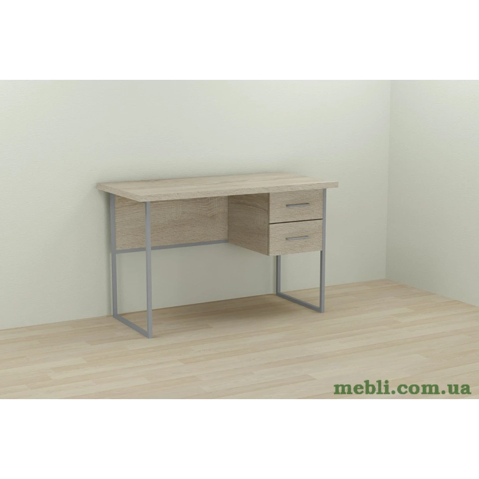 Комп'ютерний стіл Ferrum-decor Дакота 75x140x70 сірий ДСП Дуб Сонома 32мм