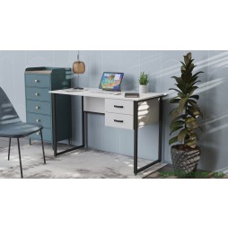 Комп'ютерний стіл Ferrum-decor Дакота 75x140x70 чорний ДСП Білий 16мм