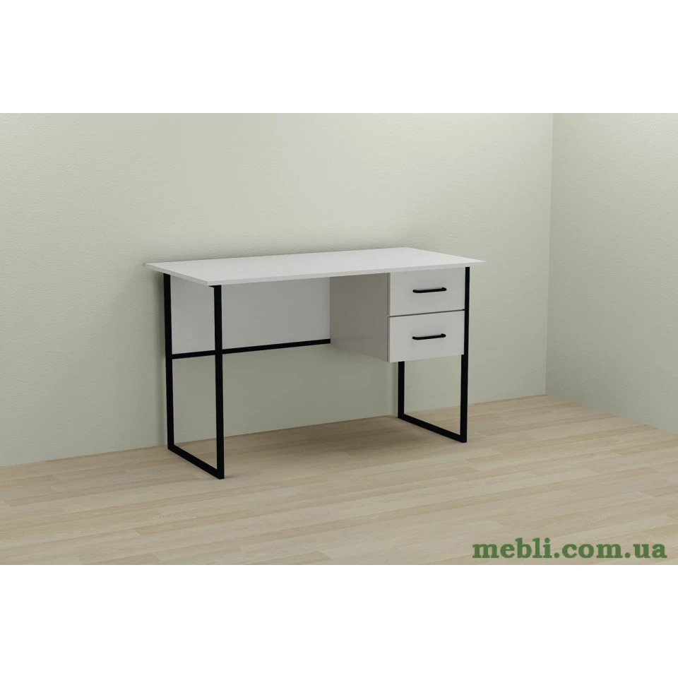 Комп'ютерний стіл Ferrum-decor Дакота 75x140x70 чорний ДСП Білий 16мм