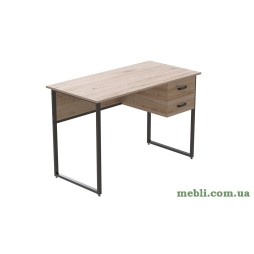 Комп'ютерний стіл Ferrum-decor Дакота 76x120x60 чорний ДСП Дуб Артізан 32мм