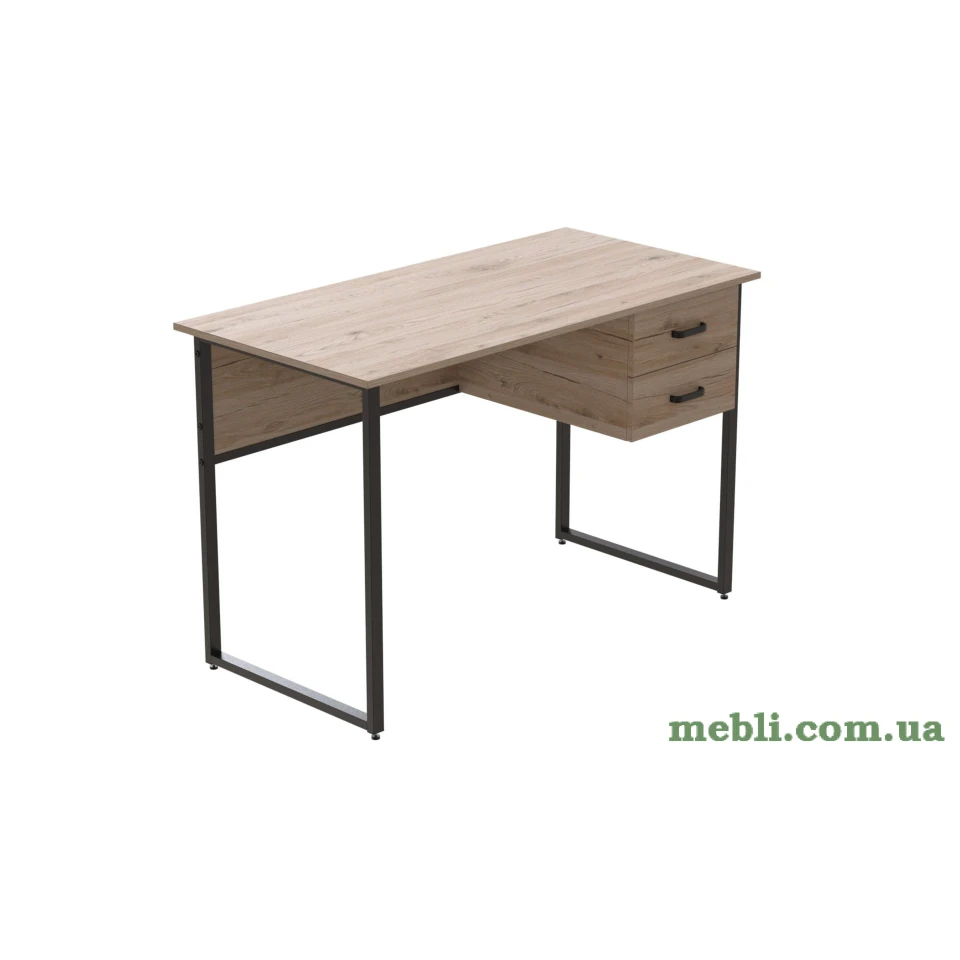 Комп'ютерний стіл Ferrum-decor Дакота 76x140x70 чорний ДСП Дуб Артізан 32мм