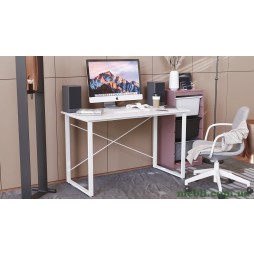 Комп'ютерний стіл Ferrum-decor Дейв 75x100x70 білий ДСП Білий 16мм