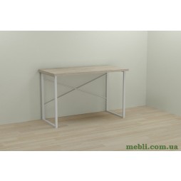 Комп'ютерний стіл Ferrum-decor Дейв 75x100x70 білий ДСП Дуб Сонома 32мм