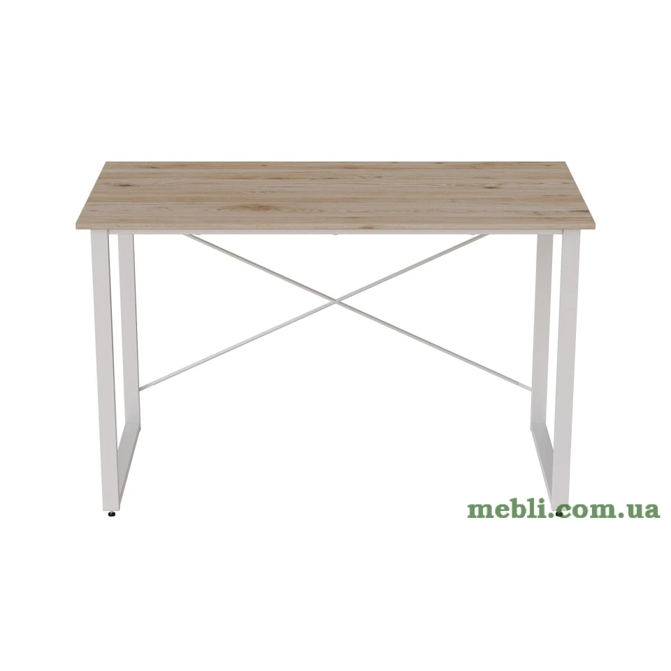 Комп'ютерний стіл Ferrum-decor Дейв 75x120x60 білий ДСП Дуб Артізан 32мм