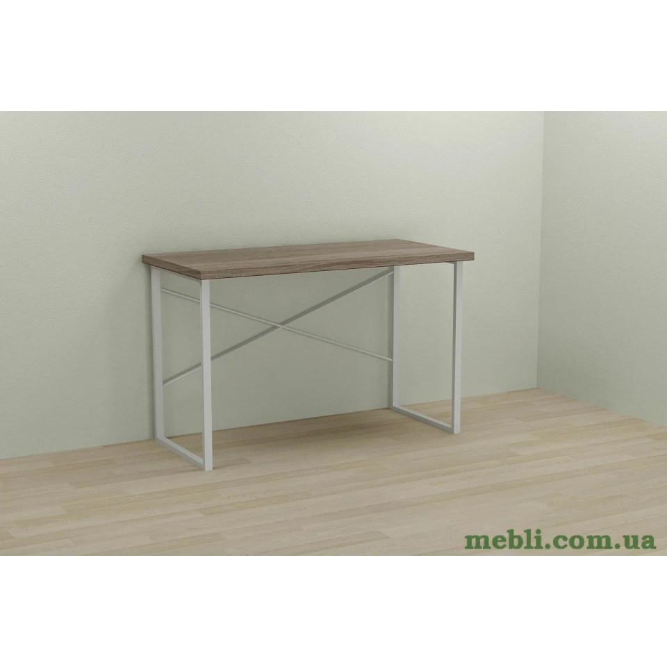 Комп'ютерний стіл Ferrum-decor Дейв 75x120x60 білий ДСП Дуб Сонома Труфель 32мм