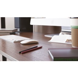 Комп'ютерний стіл Ferrum-decor Дейв 75x120x60 чорний ДСП Дуб Сонома Труфель 16мм