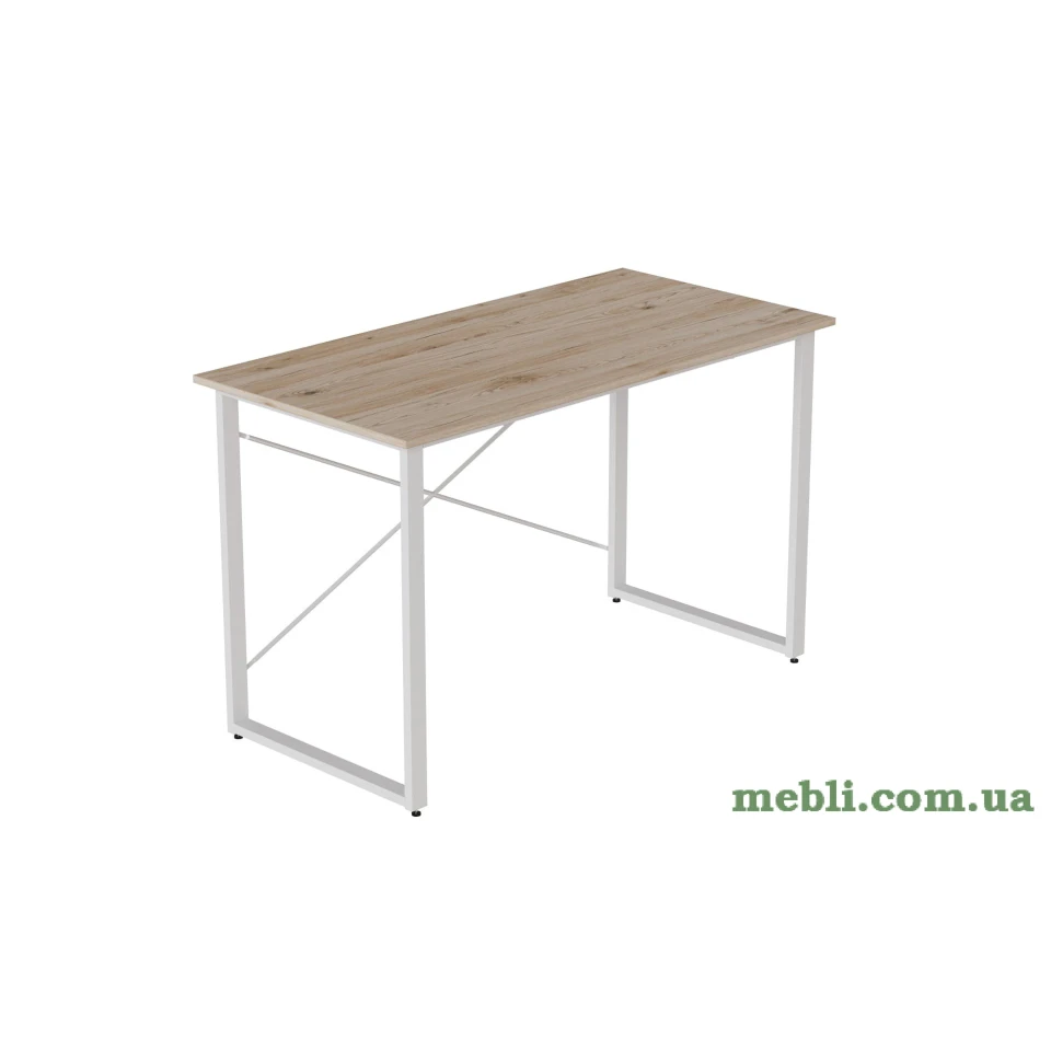 Комп'ютерний стіл Ferrum-decor Дейв 75x120x70 білий ДСП Дуб Артізан 32мм