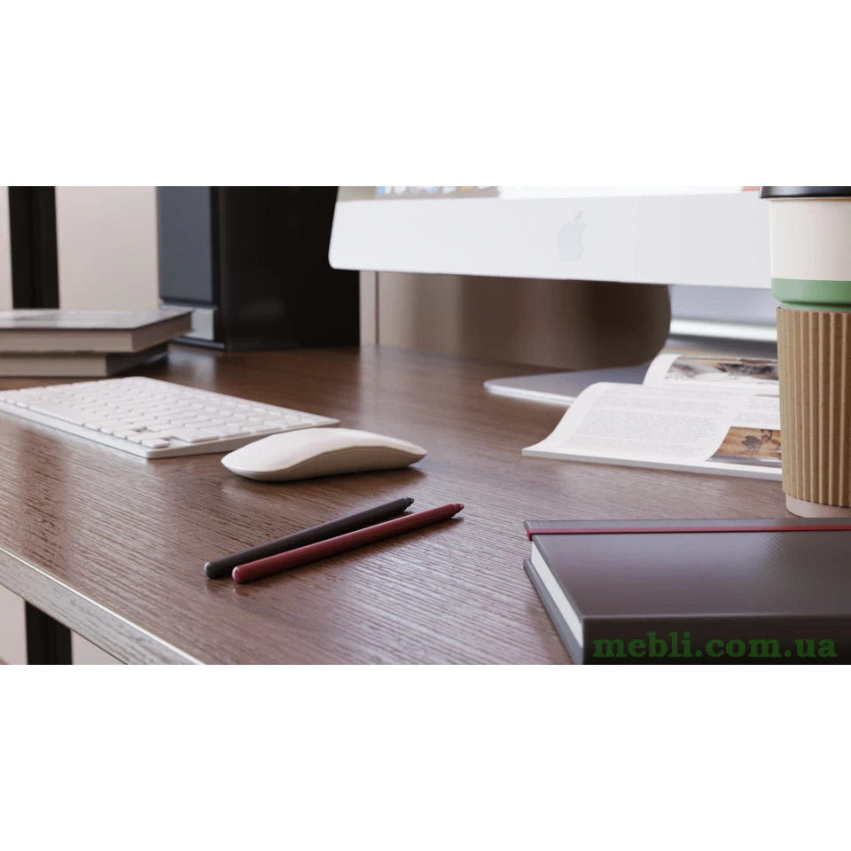 Комп'ютерний стіл Ferrum-decor Дейв 75x120x70 сірий ДСП Дуб Сонома Труфель 16мм