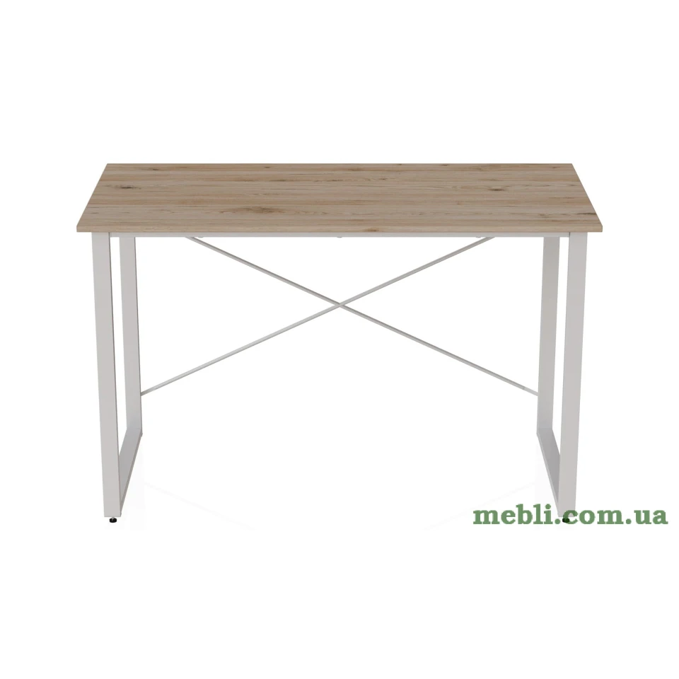 Комп'ютерний стіл Ferrum-decor Дейв 75x140x60 білий ДСП Дуб Артізан 16мм