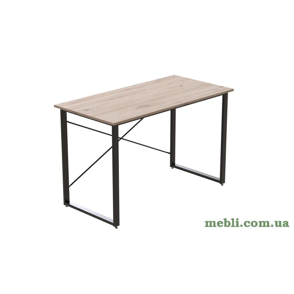 Комп'ютерний стіл Ferrum-decor Дейв 75x140x60 чорний ДСП Дуб Артізан 16мм