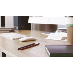 Комп'ютерний стіл Ferrum-decor Дейв 75x140x60 чорний ДСП Дуб Сонома 16мм