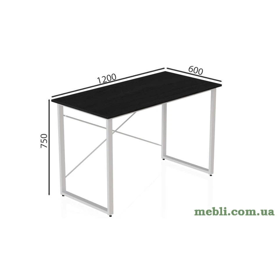 Комп'ютерний стіл Дейв 75x120x60 білий ДСП Сосна Кембра 32мм