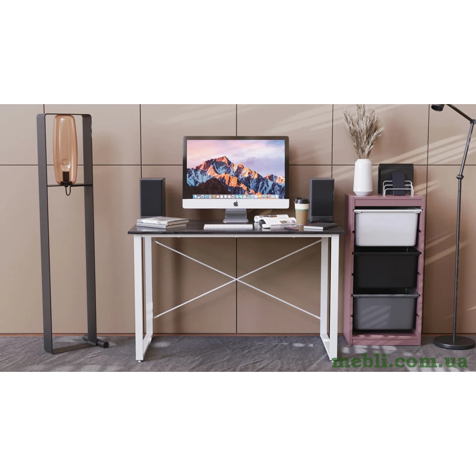 Комп'ютерний стіл Дейв 75x120x70 білий ДСП Сосна Кембра 16мм