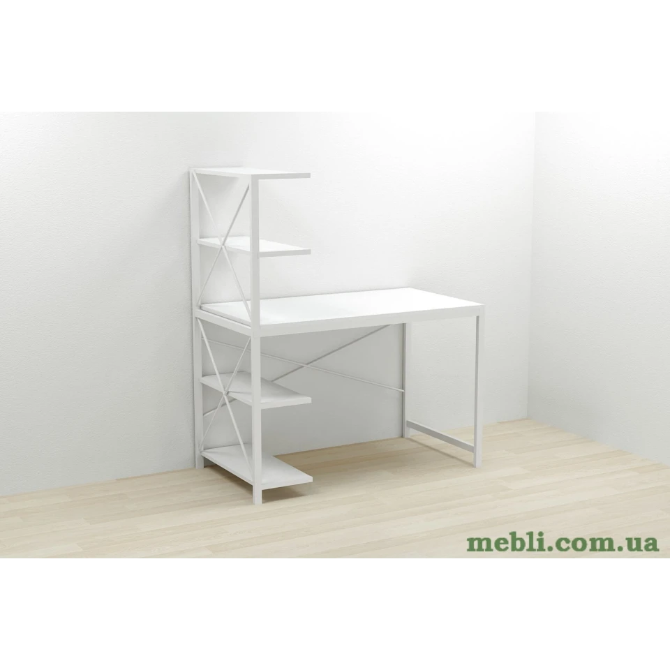 Комп'ютерний стіл Ferrum-decor Джек 75x120x60 Білий ДСП