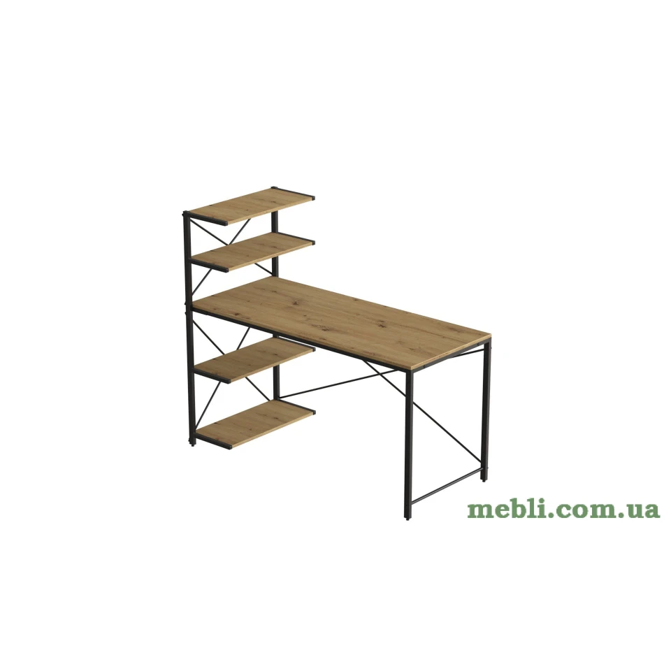 Комп'ютерний стіл Ferrum-decor Джек 75x120x60 Чорний ДСП Артизан