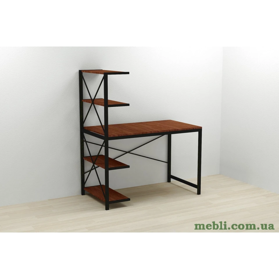 Комп'ютерний стіл Ferrum-decor Джек 75x120x60 Чорний ДСП Венге