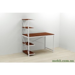 Комп'ютерний стіл Ferrum-decor Джек 75x120x70 Білий ДСП Венге