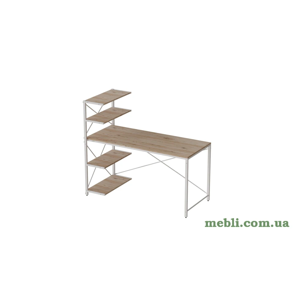 Комп'ютерний стіл Ferrum-decor Джек 75x120x70 Білий ДСП Дуб Сан-Марино