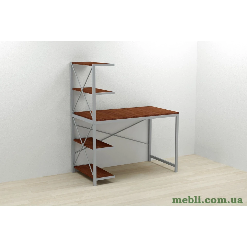 Комп'ютерний стіл Ferrum-decor Джек 75x120x70 Сірий ДСП Венге