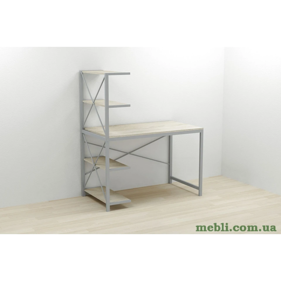 Комп'ютерний стіл Ferrum-decor Джек 75x140x60 Сірий ДСП Сонома