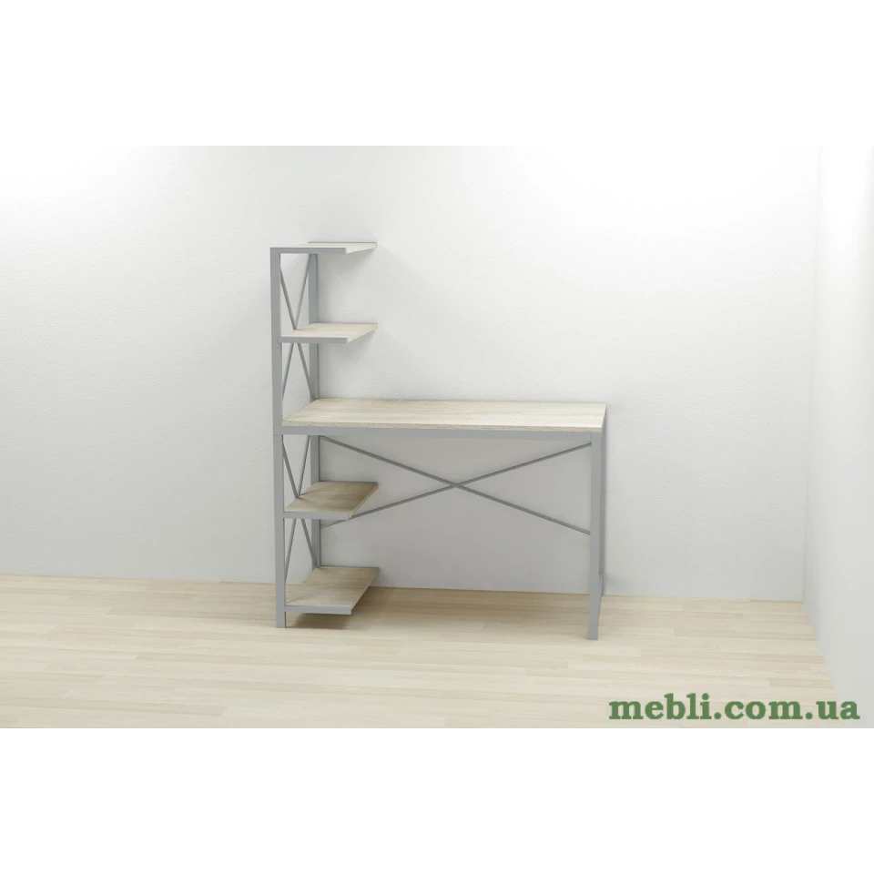 Комп'ютерний стіл Ferrum-decor Джек 75x140x60 Сірий ДСП Сонома
